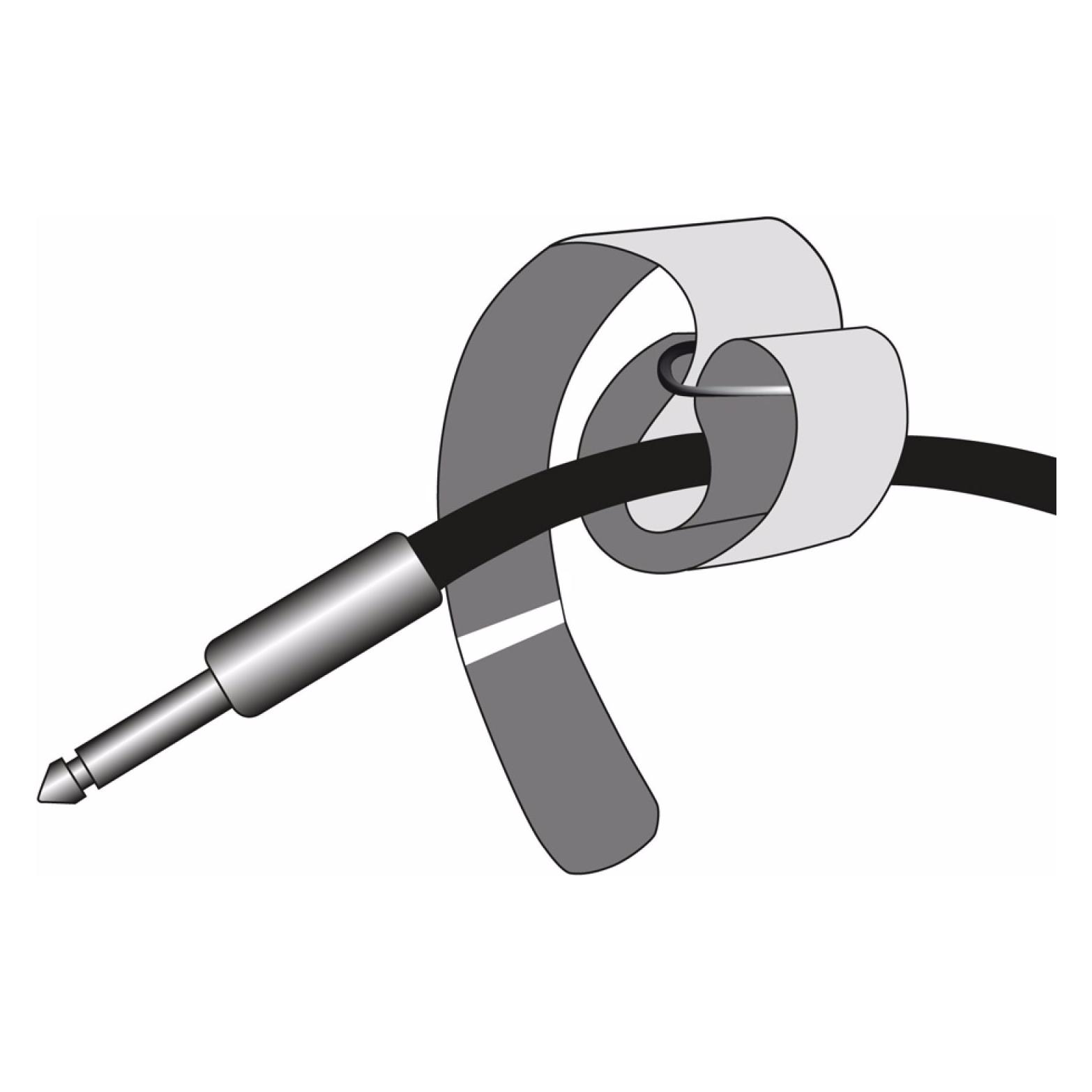 Adam Hall VR 5080 BLK Klett Kabelbinder (Klettkabelbinder, 800 mm) (VR5080BLK)