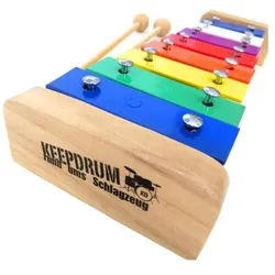 keepdrum KGS2 Glockenspiel für Kinder mit Tasche Pink