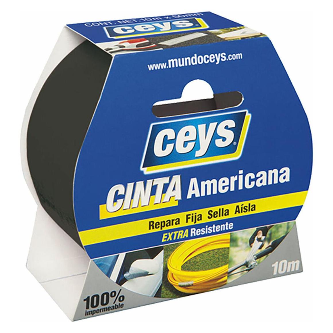 Marioinex Ceys Klebeband Schwarz (10 M X 50 Mm) (50 mm) (45266348)