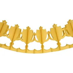 Papstar 10 Motiv-Girlande 3 m gold "Pokal" schwer entflammbar