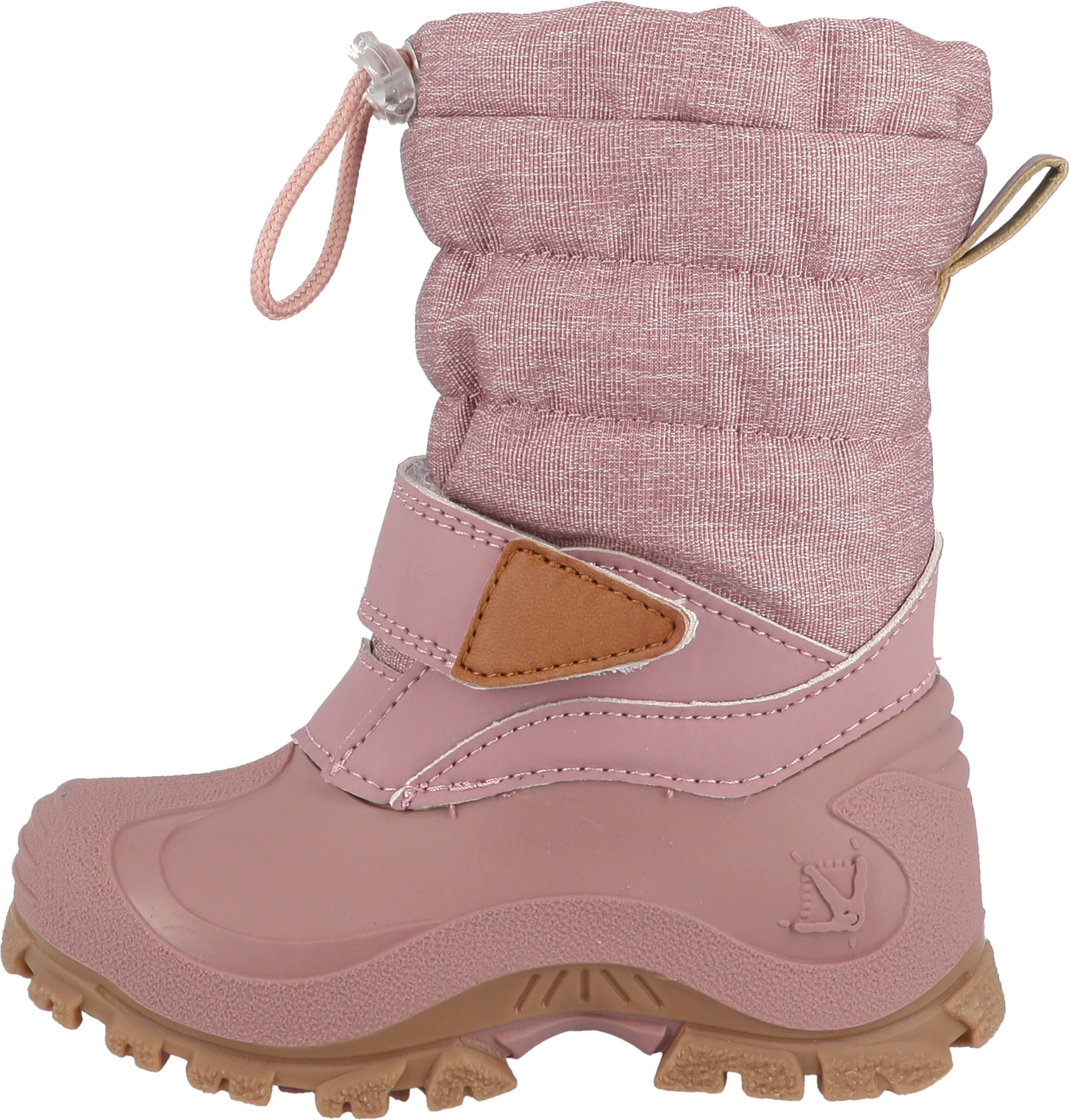 Snowboots LURCHI "Finn", Jungen, Gr. 27, Warmfutter, rosé, Synthetik, Textil, Schuhe Snowboots, Winterboots mit Schurwolle, Grössenschablone zum Download rosé 27, Warmfutter