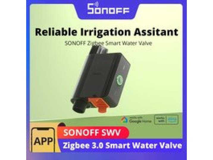 SONOFF SWV Zigbee Smart Water Valve IP55 Automatische irrigatie Eenvoudig te installeren Afstandsbediening Tijdschema via eWeLink Alexa Google