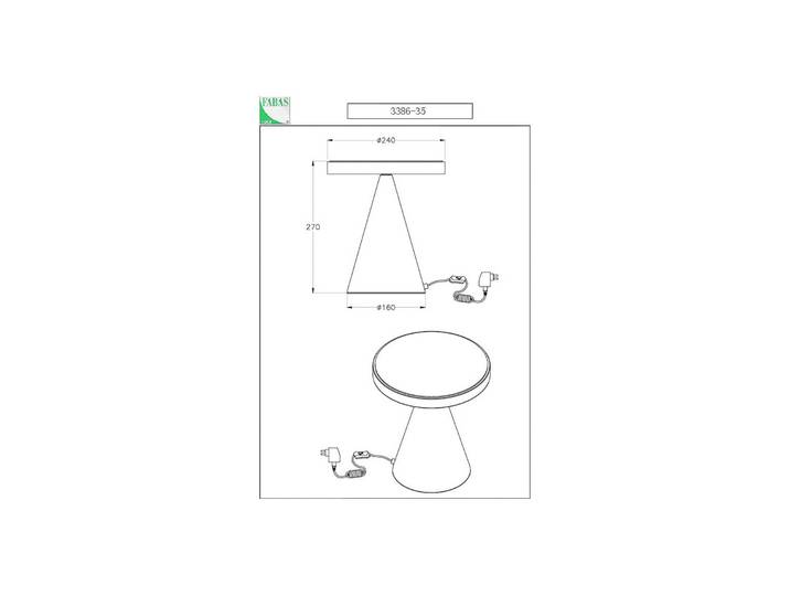 Fabas Luce LED Tischlampe Neutra, dimmbar, weiß / opal, für Schlafzimmer, Metall, Modern, LED Tischlampe