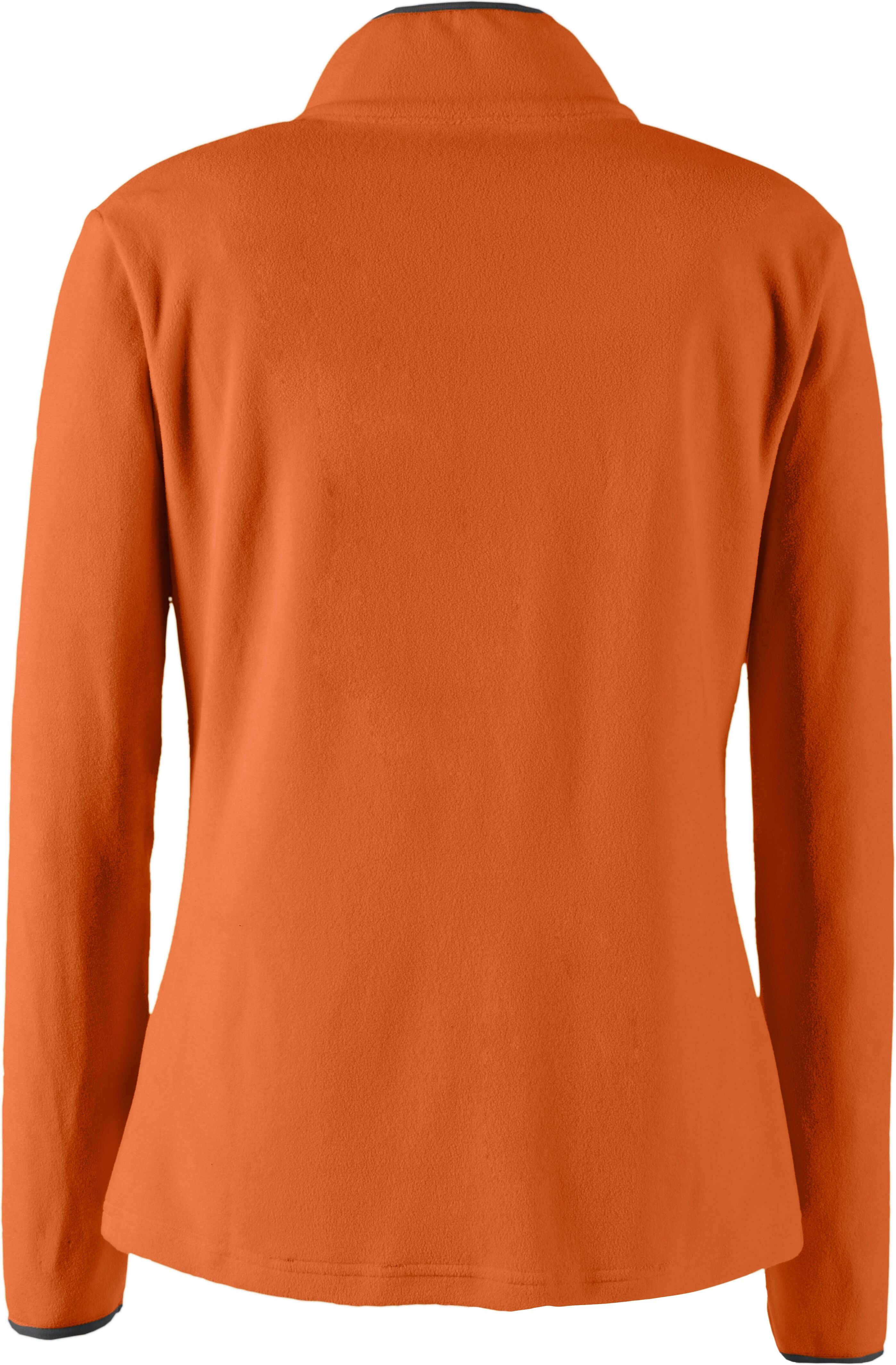 Fleecejacke DEPROC ACTIVE "DECORAH II WOMEN", Damen, Gr. 36 (S), orange, Fleece, 100% Polyester, tailliert hüftbedeckend, gerader Abschluss kontrastfarben, Jacken Fleecejacke, weiche Fleecejacke in traditioneller Optik orange 36 (S)