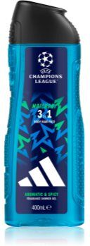 Adidas UEFA Champions League Matchday gel de duche perfumado para homens 400 ml. UEFA Champions League Matchday