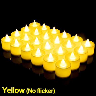 Inspire Essentials SoftGlow Battery LED Flameless Tea Candle Set 1pcs yellow
