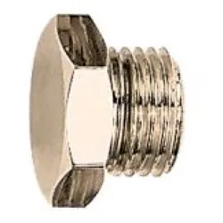 Aircraft Verschlußschraube G 1/4" verzinkt, Außensechkskant