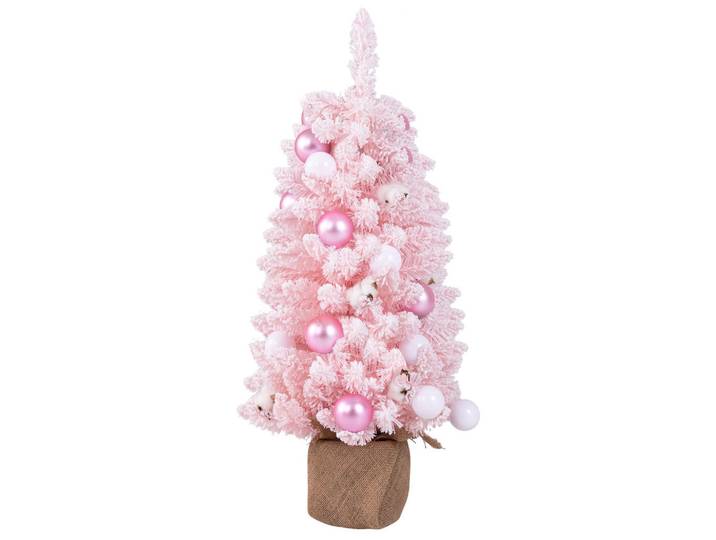 Costway Weihnachtsbaum Mini Pink, Kunststoff, 90 cm, Dekoration, Weihnachtsdekoration, Christbäume & Zubehör