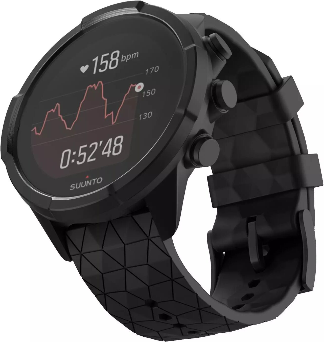 INF Uhrenarmband für Suunto Sportuhren 24 mm Silikon model 1