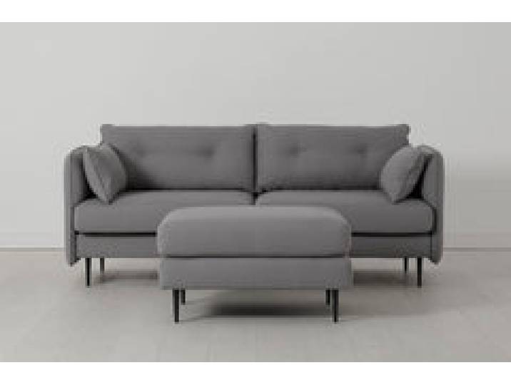 Model 19 Dreisitzer-Sofa mit Polsterhocker, Risso