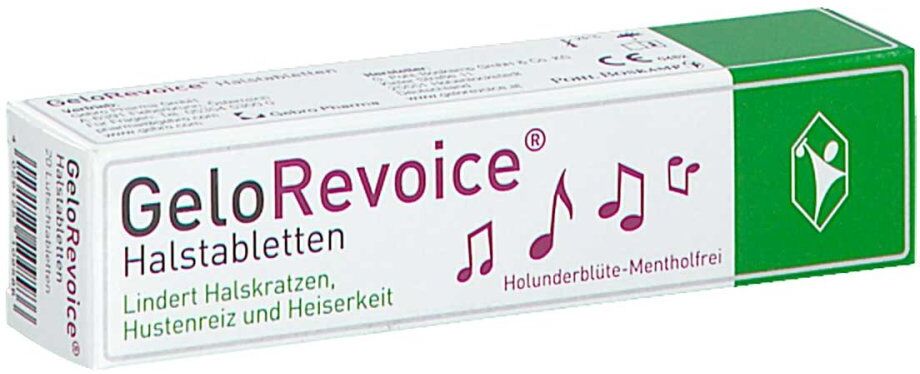 GeloRevoice Halstabletten Holunderblüte Mentholfrei 20stk