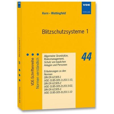 Blitzschutzsysteme 1, Taschenbuch von Alexander Kern,Jürgern Wettingfeld, Vde Verlag, 978-3-8007-3511-2