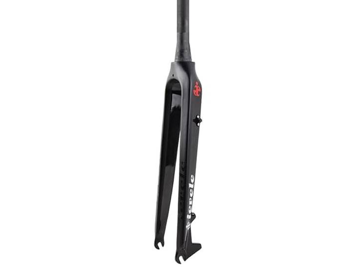 HIMALO Mountainbike-Starrgabel 26 27.5 29 Carbon Fiber MTB-Gabel Scheibenbremse Starrgabel 1-1/2 Tapered Threadless Ultralight 9mm QR Hard Forks (Color : Black, Size : 27.5'')