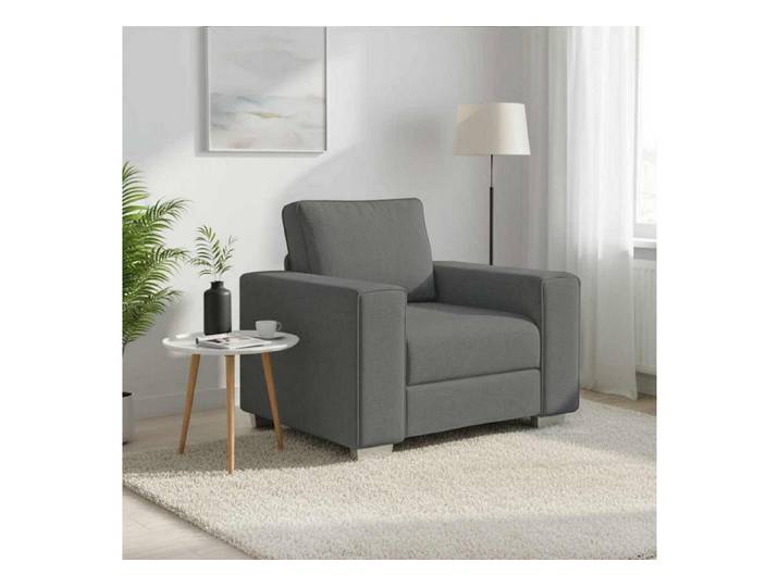 vidaXL Sofa, Sofa 59cm Dunkelgrau Stoff