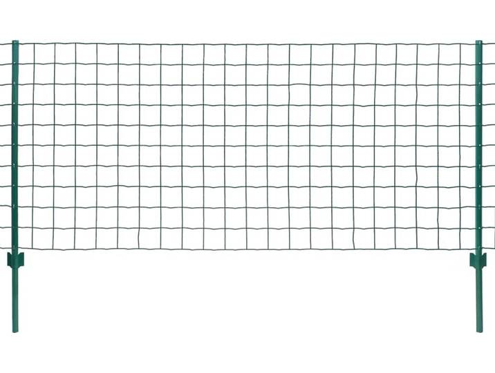 vidaXL Metallzaun Stahl 20 x 1,5 m Grün