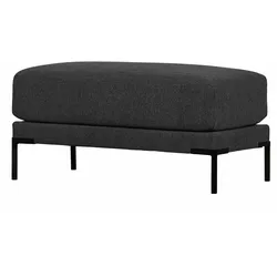 Hocker Modulsofa Couple, melierter Stoff, modern, dunkelgrau, 50 cm, bequeme Polsterung