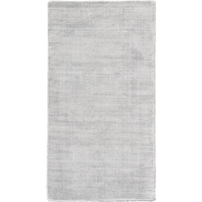 Teppich DEKOWE "Harry", silber (silberfarben), B:80cm H:12mm L:150cm, Viskose, Teppiche, Teppich, Kurzflor, Vintage Design, Wohnzimmer
