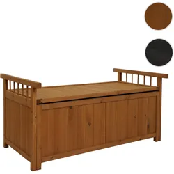 Aufbewahrungstruhe HWC-O13, Gartentruhe Auflagenbox Truhe, Tanne Holz FSC® 53x108x60cm ~ natur