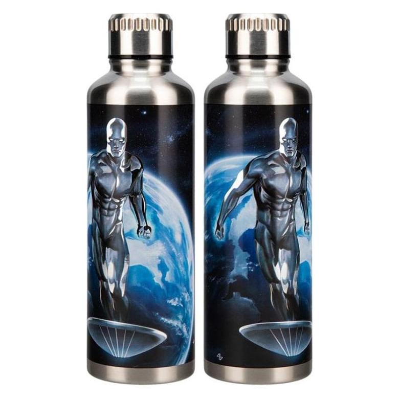 Paladone Products Silver Surfer Metal Water Bottle (0.50 l) (PP14787MU)