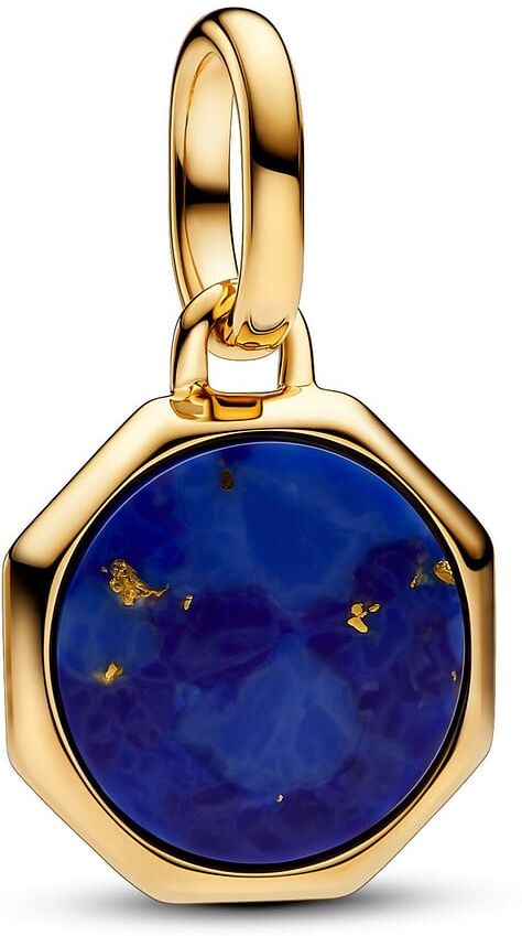 Mini Charm Pandora Médaillon Pandora Gravable Bleu Femme
