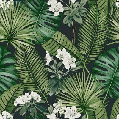 Veer Decor Island Eden Blue Peel & Stick Wallpaper