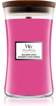 Woodwick Wild Berry & Beets vela perfumada com pavio de madeira 609.5 g. Wild Berry & Beets