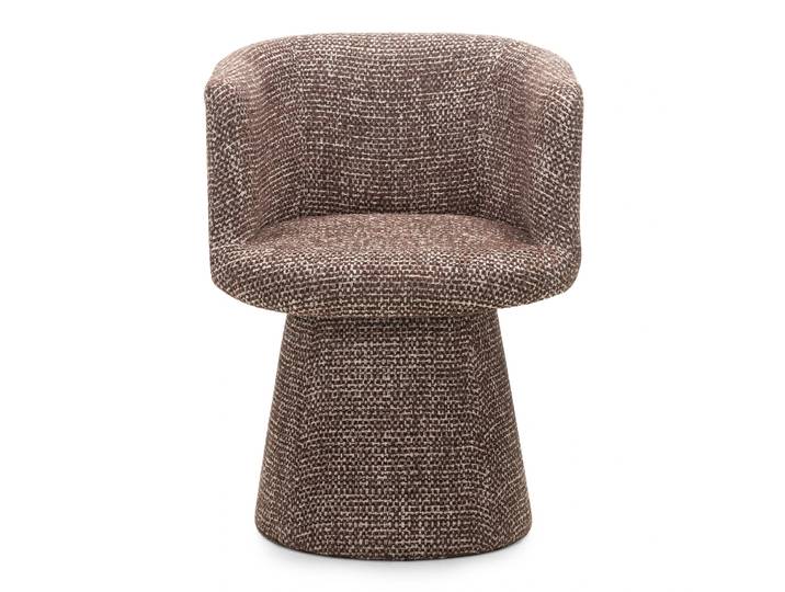 Drehbarer Designer-Stuhl YATO SILENCIO, braun