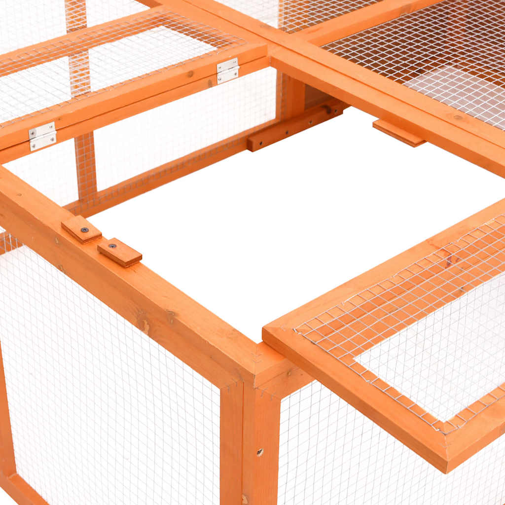 vidaXL Cage pour animaux de jardin 150x100x50 cm Bois de sapin massif