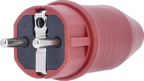 AS Schwabe 62290 Schutzkontaktstecker 230V Rot