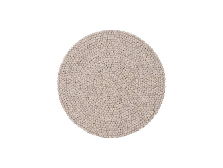 myfelt - Béla Filzkugelteppich, Ø 90 cm, beige