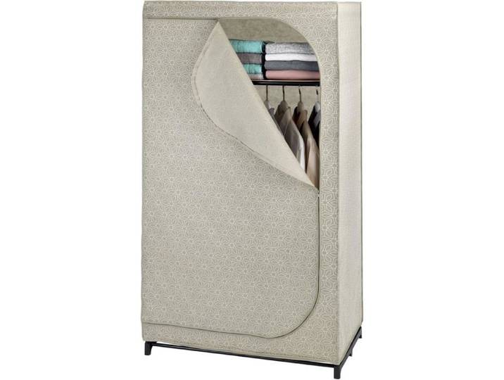 WENKO Armoire Penderie Balance 90x160x50 cm avec Étagère et Tringle Structure Métallique Taupe