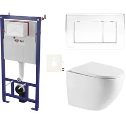 SAT Wand-WC-Set für Trockenbau/Vorwandmontage SIKOSSREX6721K