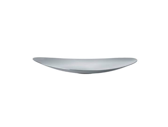 blomus Schüssel Flache Schale -ONDEA- Dekorationsschale, Farbe Edelstahl flach, Edelstahl matt, Scandi-Style, schwungvolles Design