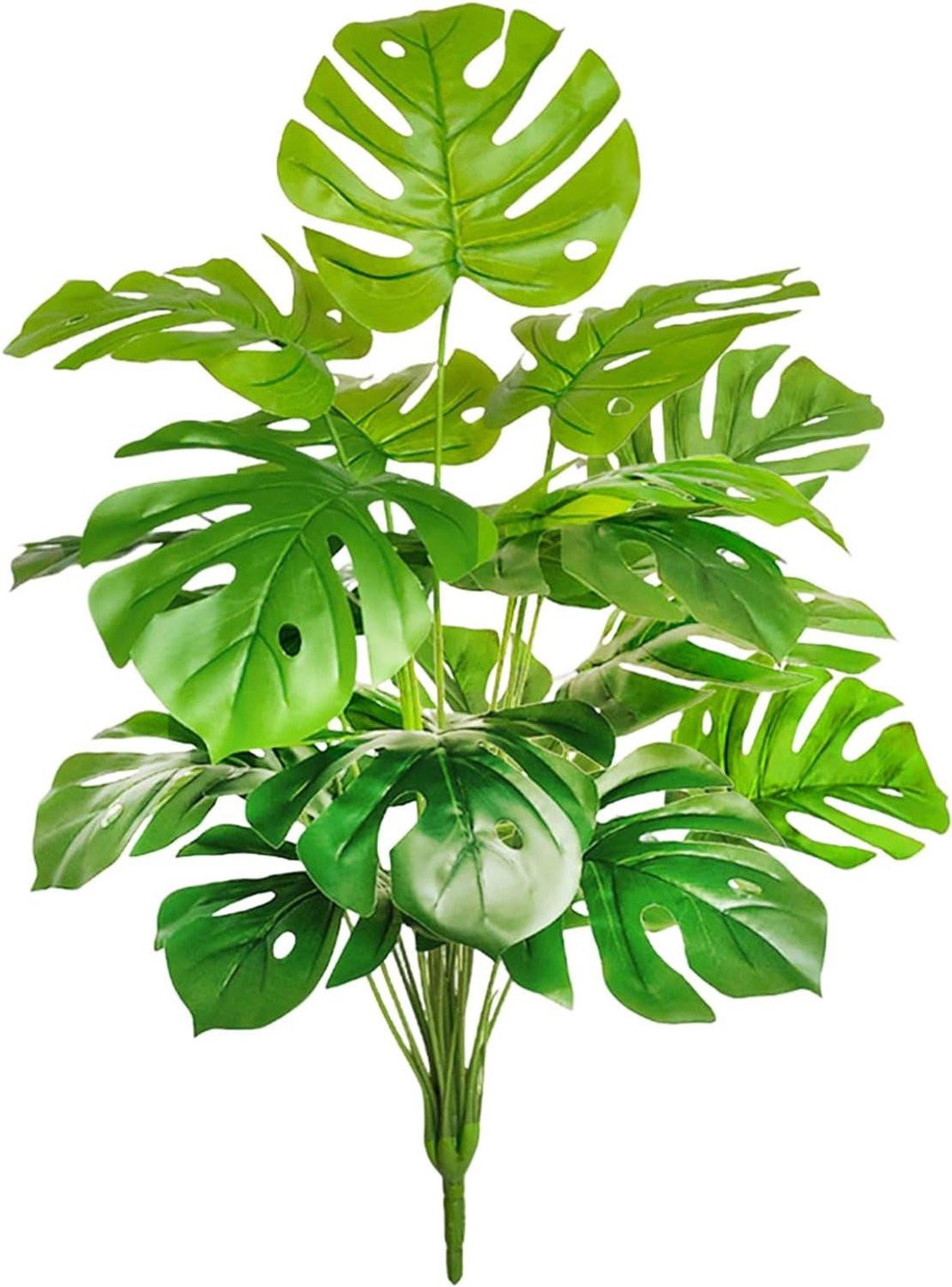 Monstera kunstplant met 18 takken, 72 cm, groen - m-winkel