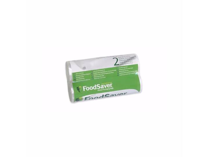 FoodSaver 2 Vakuumierrollen 0.2 x 6.7 m Vakuum Rolls 2 pack – Vakuumiergerät Zubehör – hellgrau