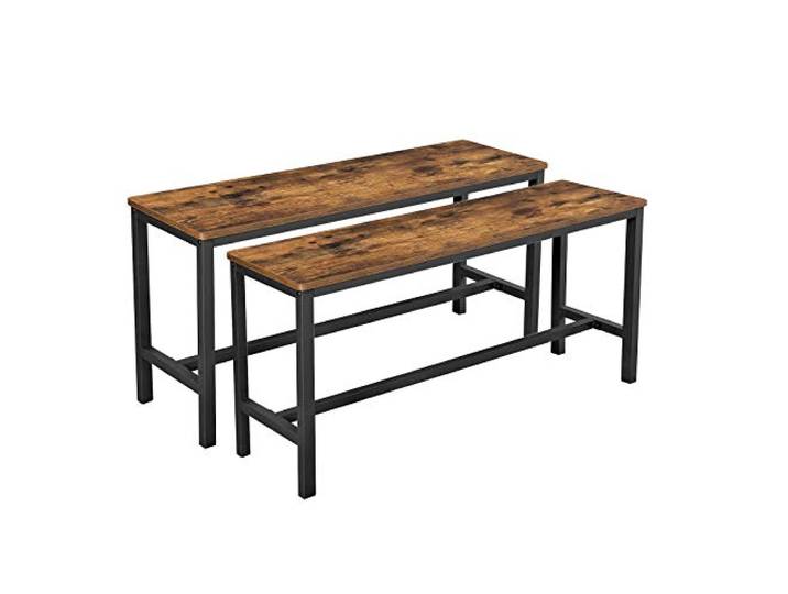 VASAGLE 2er Set Sitzbänke, 108 x 33,5 x 50 cm