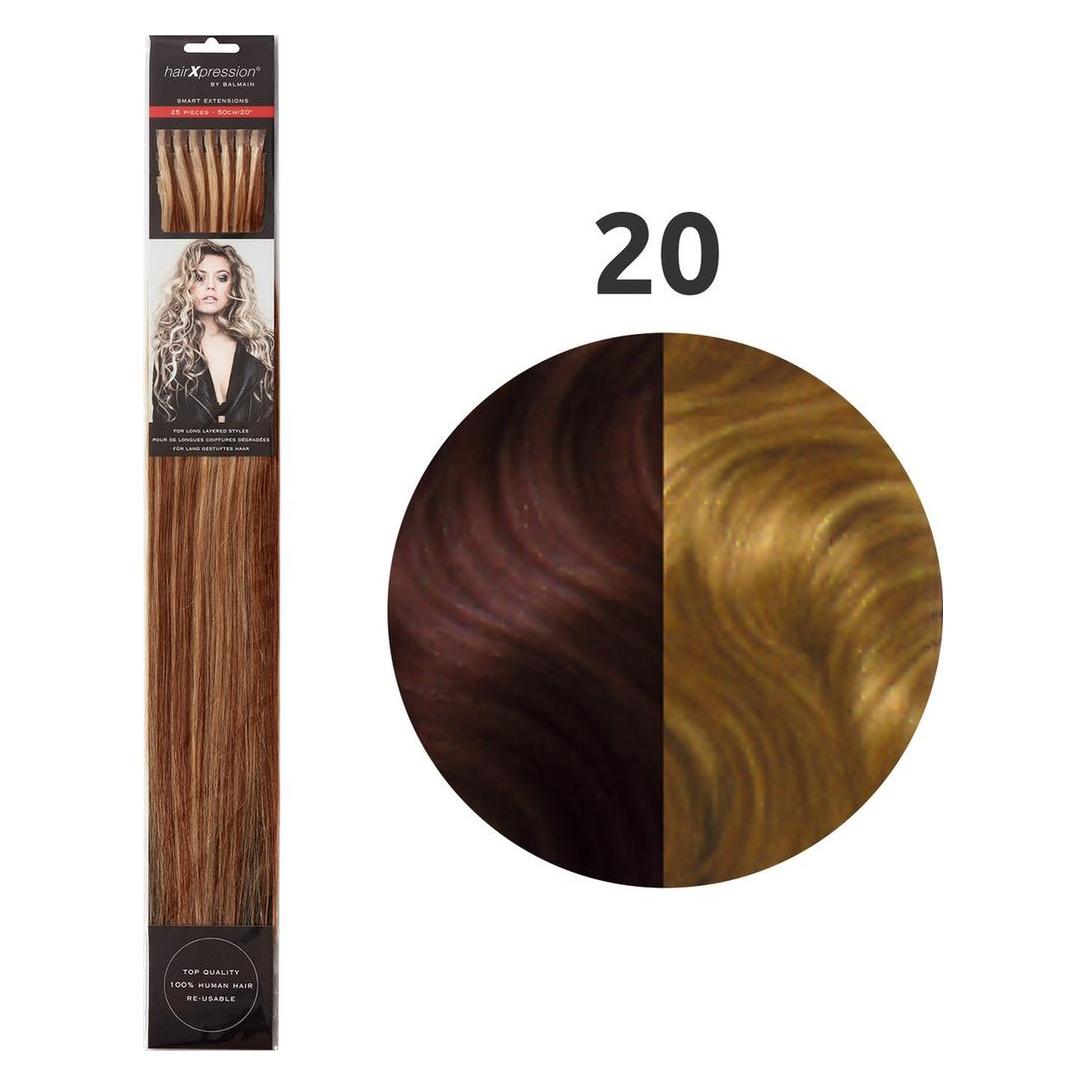 Balmain Haare Haare menschliches Haar (20 Light Brown-Light Blonde, 50 cm) (46932189)