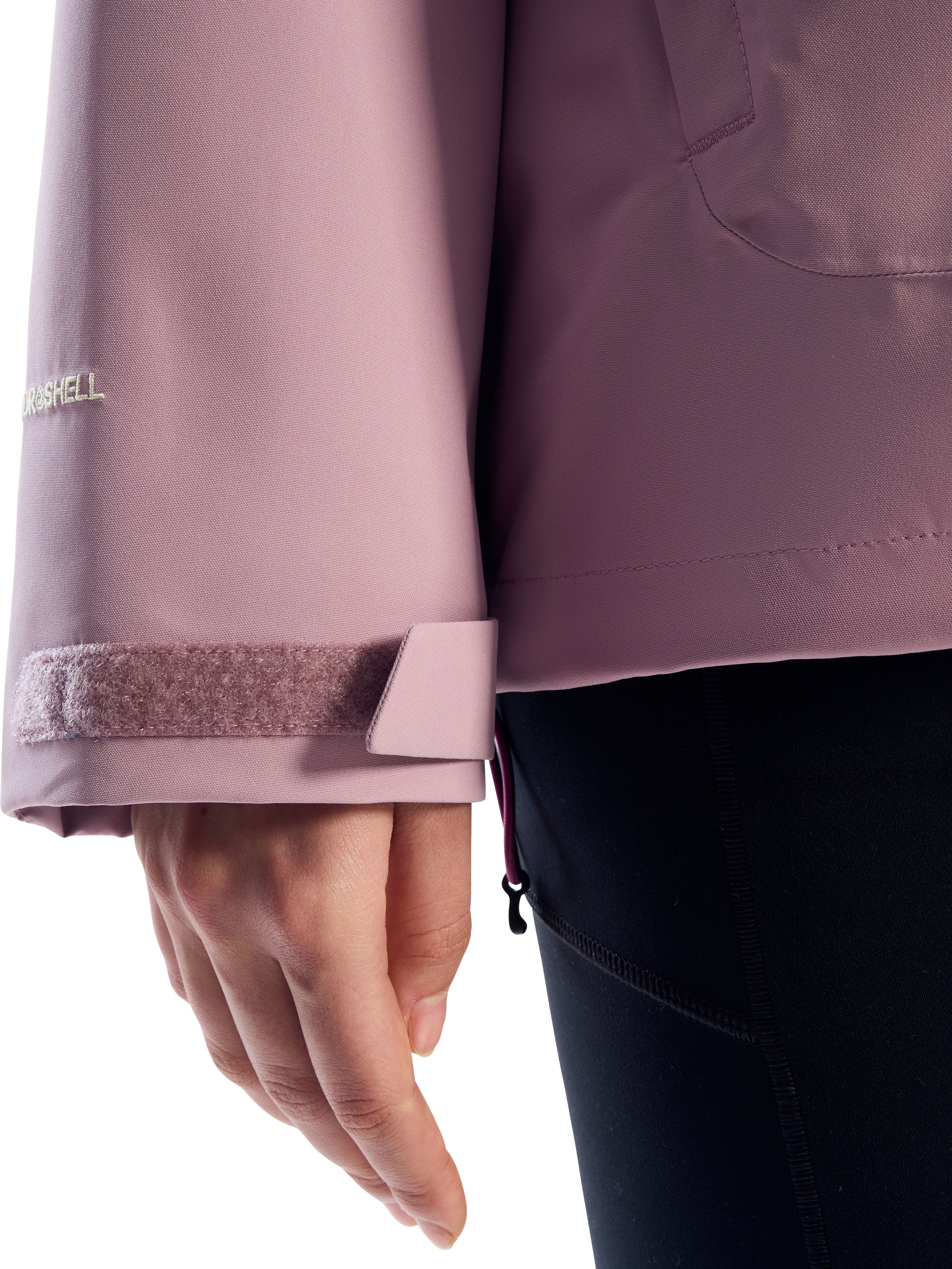 Funktionsjacke BERGHAUS "ROAM IA JKT AF", Damen, Gr. XXL, rosa (alpine haze), Obermaterial: 100% Polyester. Futter: 100% Polyester, Jacken Funktionsjacke, mit verstellbarer Kapuze, wasserdicht, atmungsaktiv alpine haze XXL