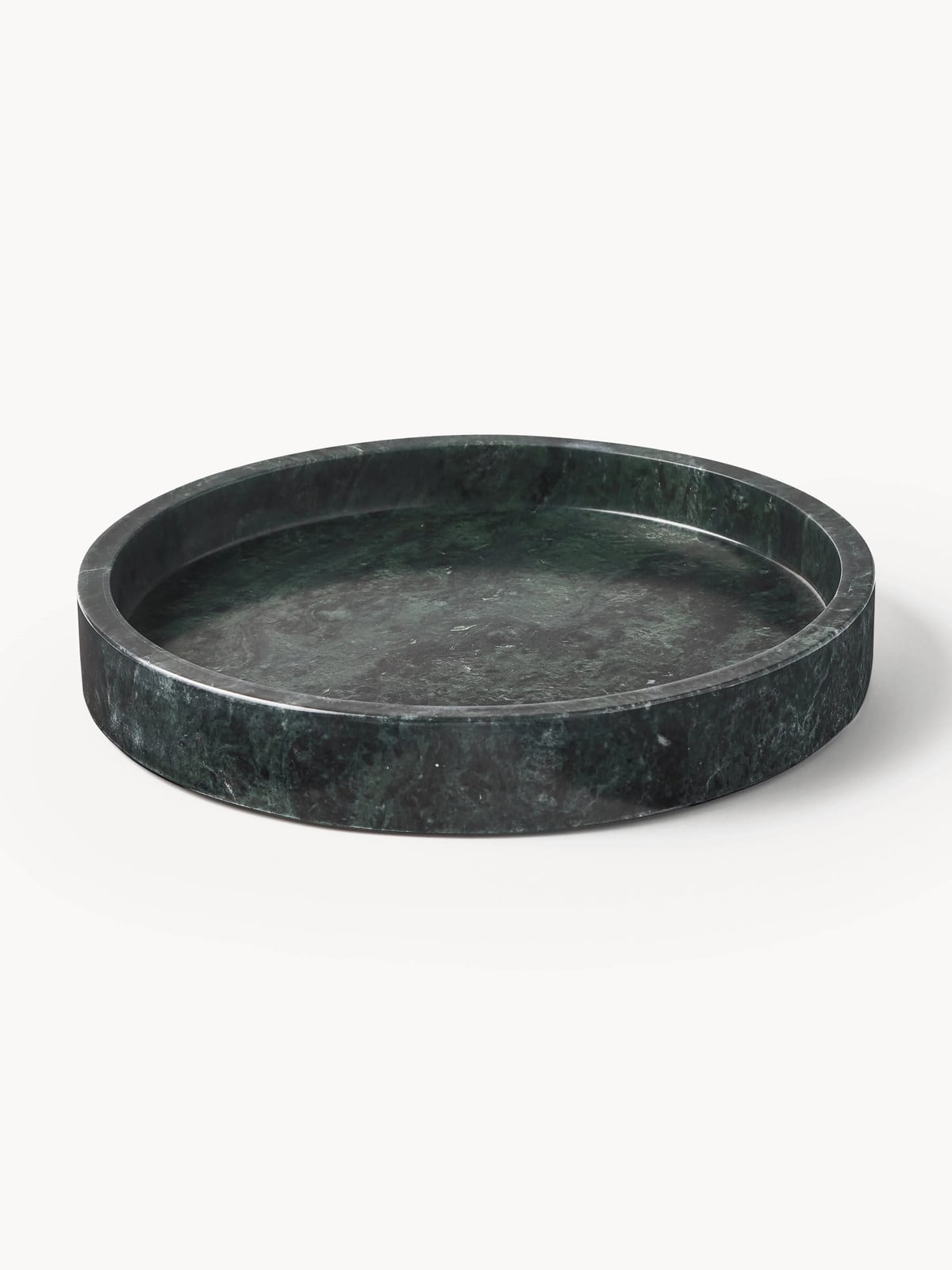 Westwing Collection Rond decoratief dienblad Venice van marmer