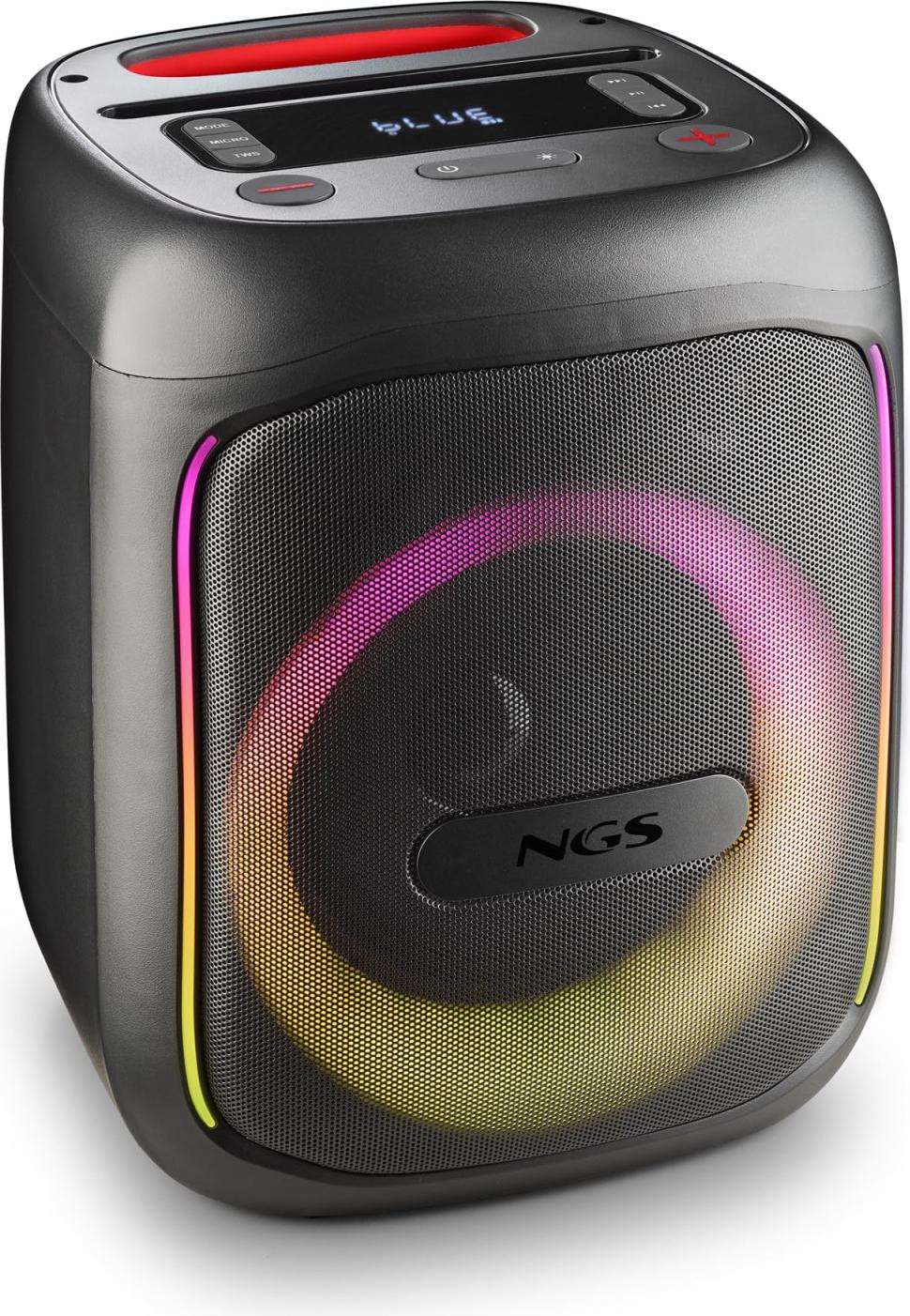 NGS WILD SWAG GO Draagbare speaker met LED, Zwart, 40W/80W, Bekabeld en draadloos