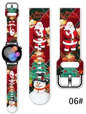 Tiny Tots Teens Trends Replaceable Christmas Printed Strap For Watch, Bracelet For Xiaomi Amazfit 4