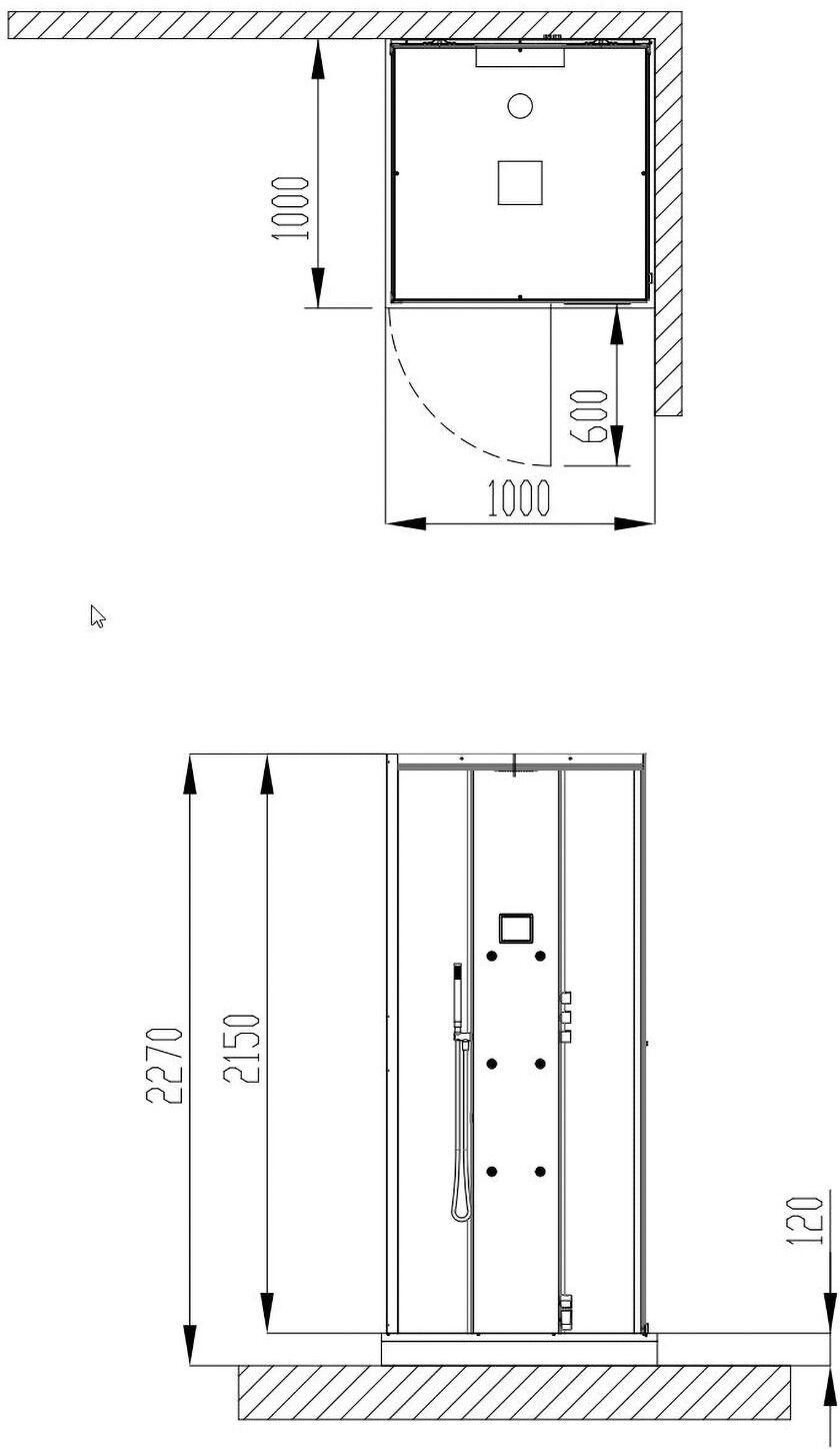 HOESCH SensePerience Dampfbad 100 x 100 cm für Vorwand, Duschwanne mit Antirutsch, Sauna / Dampfbad, 533111.010550, weiß