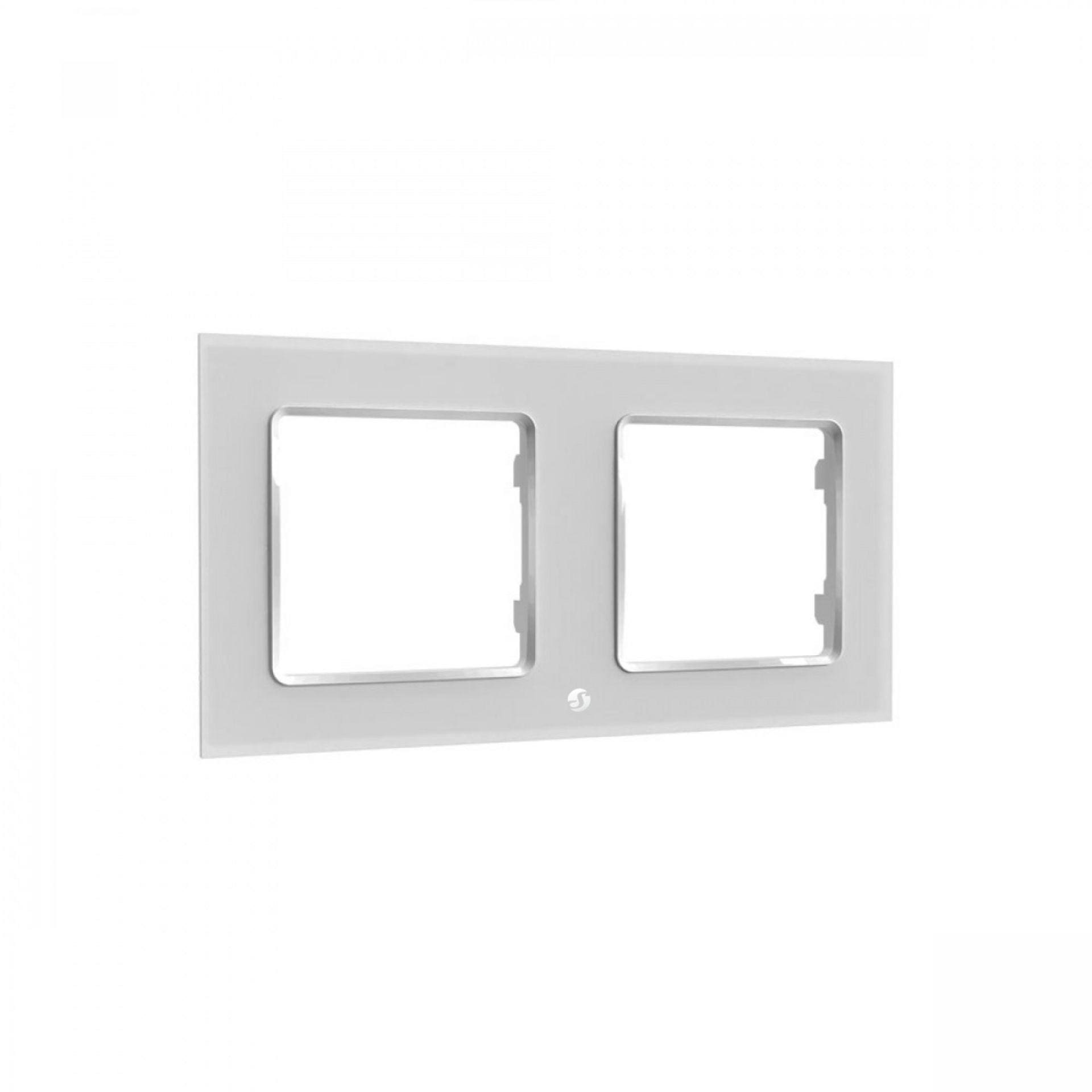 Shelly Wall Frame 2 Wandtaster Rahmen 2-fach weiß Shelly_WF_2_w