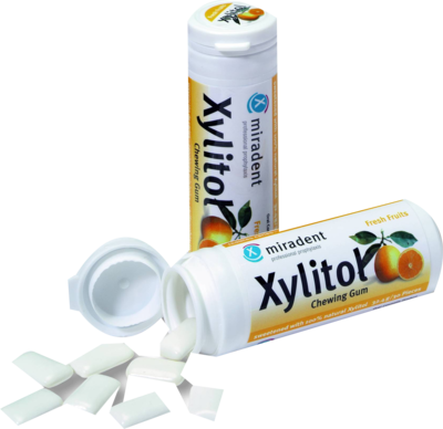 Hager Pharma GmbH MIRADENT Xylitol Chewing Gum Frucht 30 St 04323450
