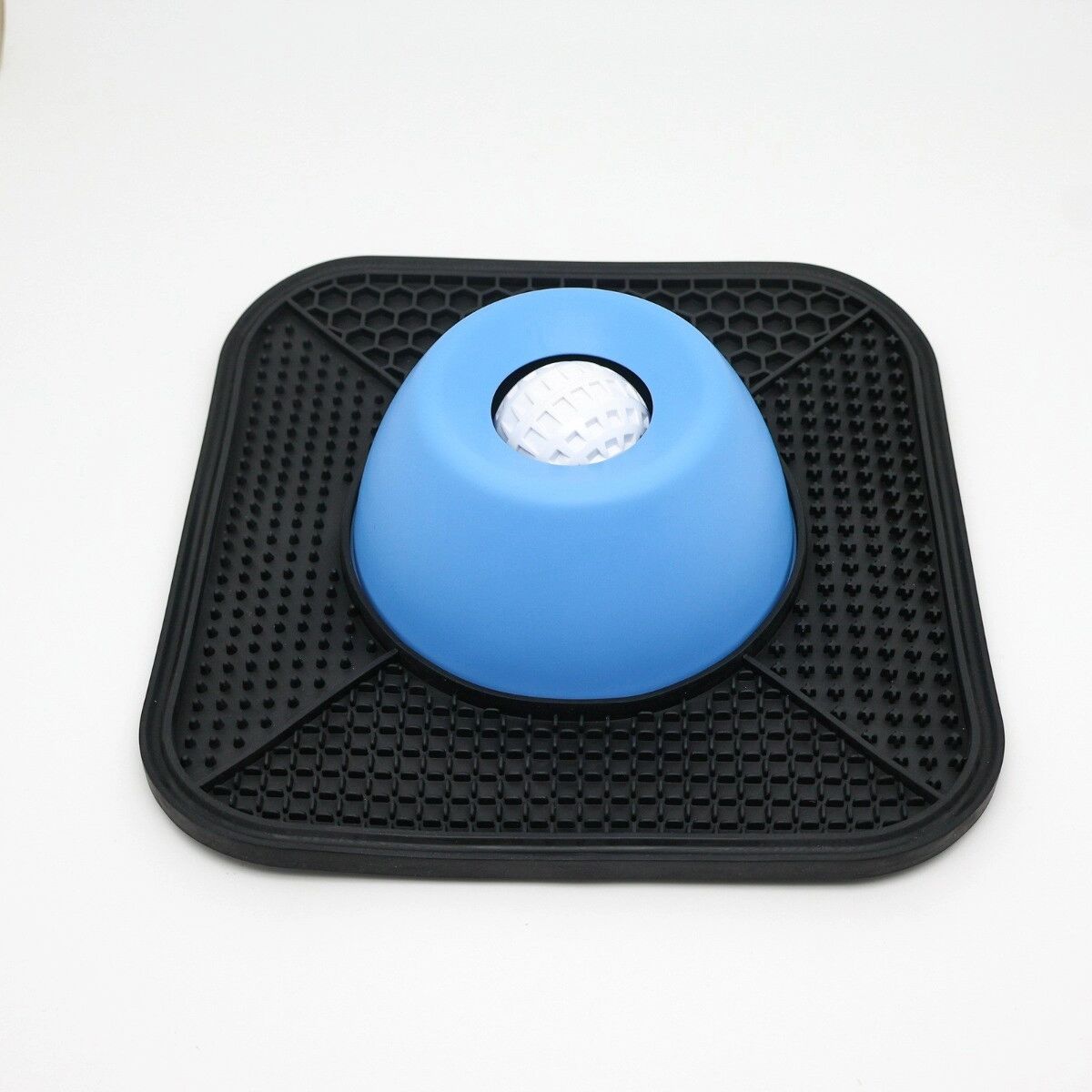 INF Silikon-Leckschale Slow Feeder mit rutschfester Basis – Leicht zu reinigende Leckmatte für Hunde und Katzen Blau