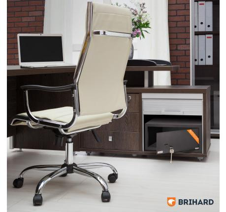 Brihard Laptopslot Zwart Satijn Afwerking 40 cm breed