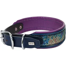 Swarovski Obroa skrzana, 47-54 cm/42 mm, fioletowy (Hund), Halsband + Leine