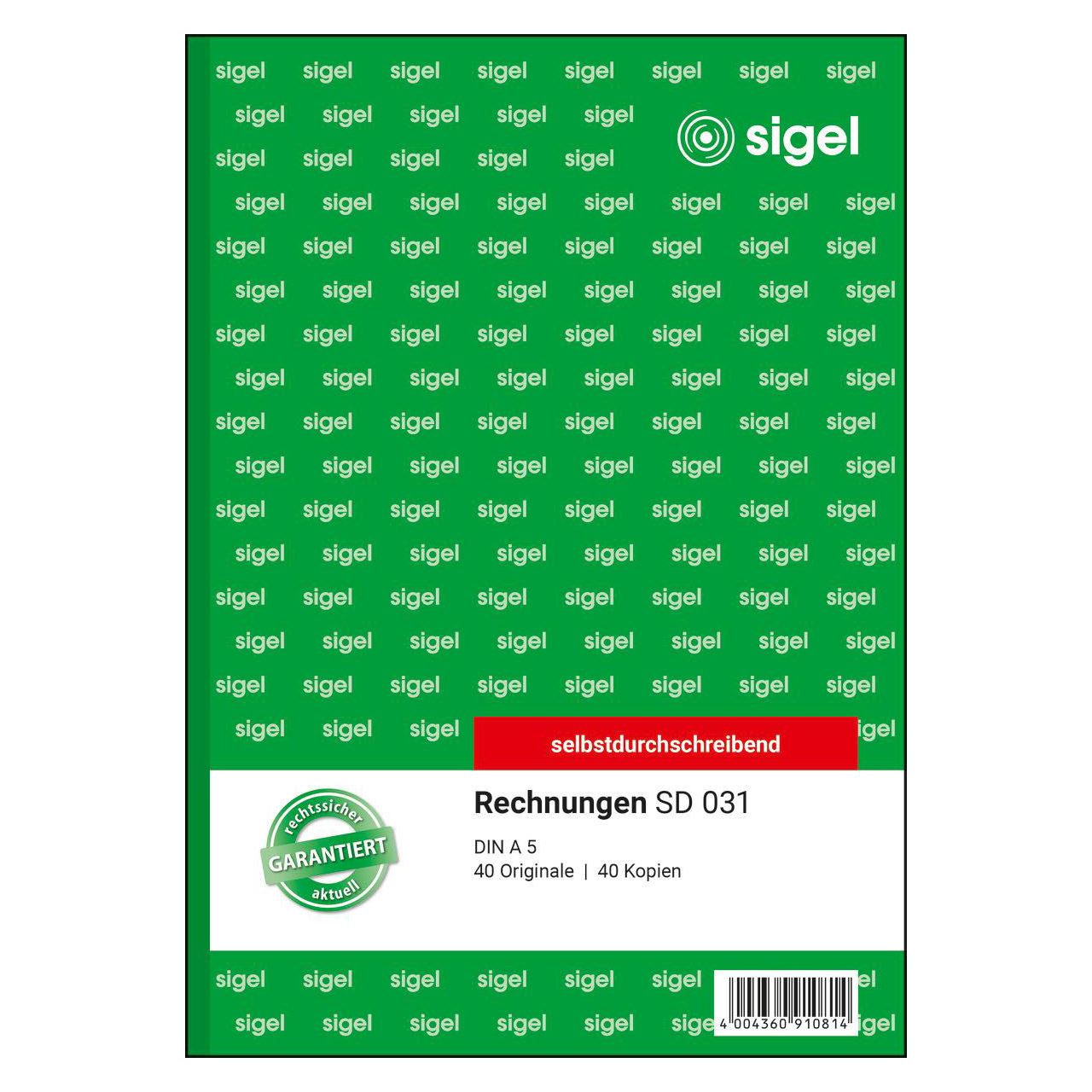 SIGEL Rechnung Formularbuch SD031