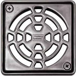 Schlüter Systems KERDI-DRAIN-RRE Rost-Rahmen-Set inkl. Geruchsverschluss Design 1 Classic Edelstahl EB - Edelstahl gebürstet