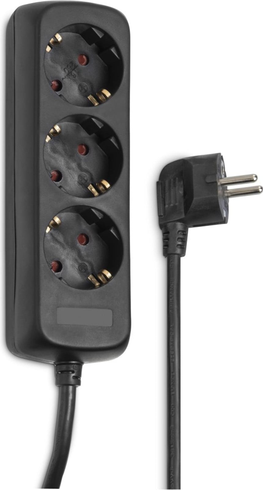 Hama stekkerdoos met 3 stopcontacten, 230 V, 3500 W, zwart, 5 meter